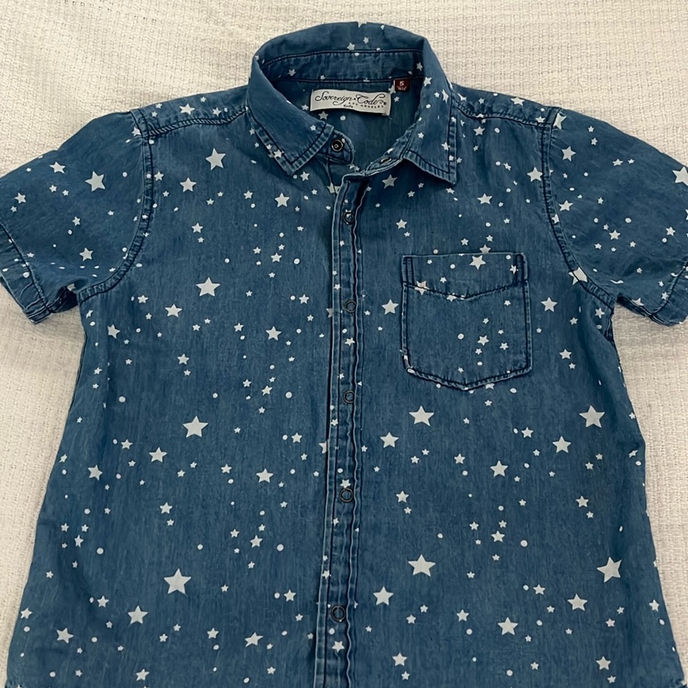 Sovereign Code Los Angeles little boys button down shirt